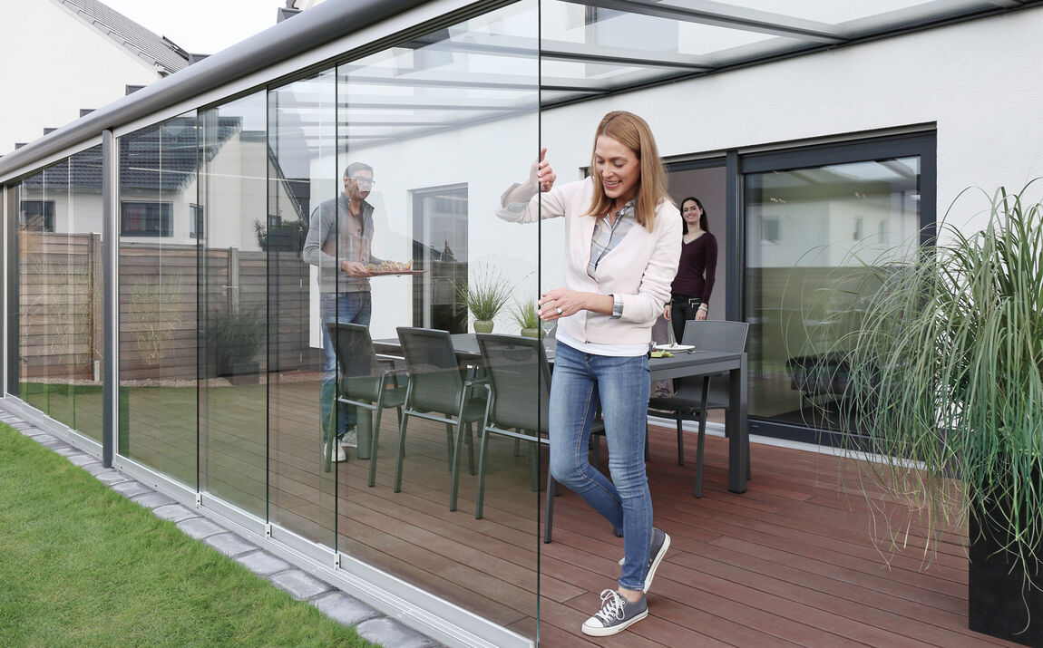 Glas-Schiebesystem Terrasse Glas-Schiebesystem Terrasse